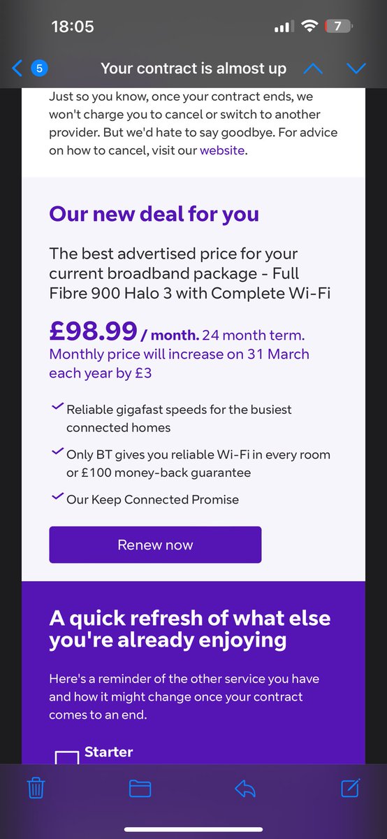 lee_crush's tweet photo. Yeah good one @bt_uk , how is that a deal!!! https://t.co/yIaDRYq5CO