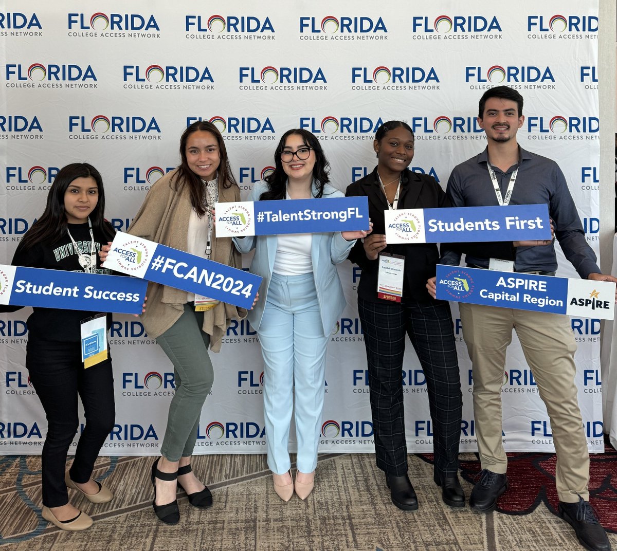 FLCollegeAccess's tweet photo. Thank you to our 2024 Talent Strong Florida Summit attendees for joining us last week in Orlando, including a few of FCAN’s 2023-24 Advocacy Fellows!
We hope you felt inspired, made new connections, and gained insight from our speakers.
#fcan2024 #TalentStrongFL https://t.co/qJu2XWdxQJ