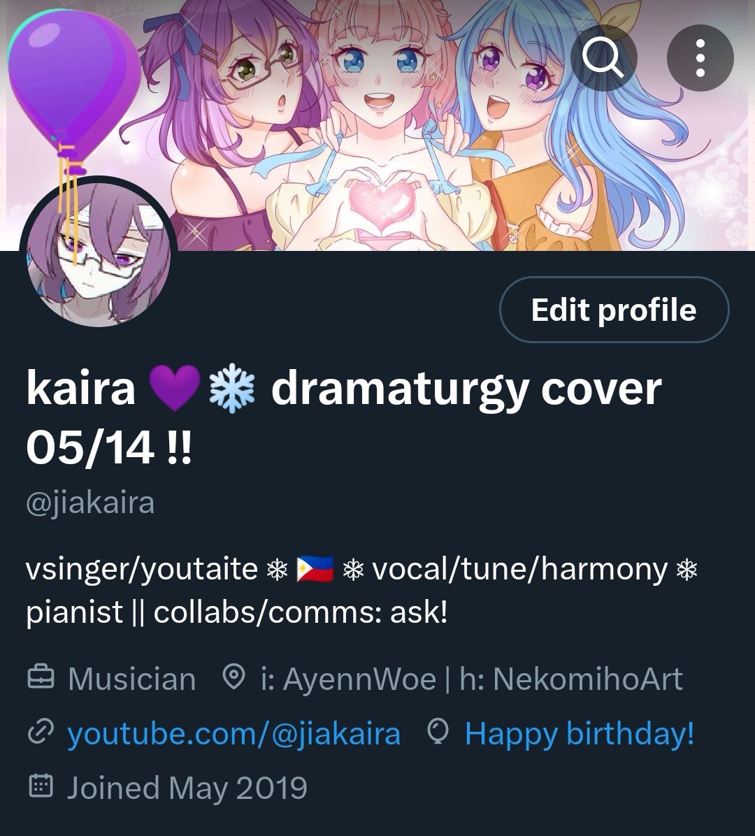 purple balloon day + five years as an utaite !! 🥹💜