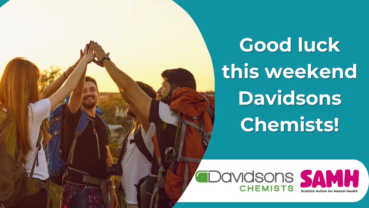Best of luck to Amanda, Nicolle &amp; Lorraine from @DavidsonsChem for taking on the West Highland Way this weekend! Take lots of pictures and tag us <a href="/SAMHtweets/">SAMH</a> so we can see how you get on! #TeamSAMH #MomentsForMovement