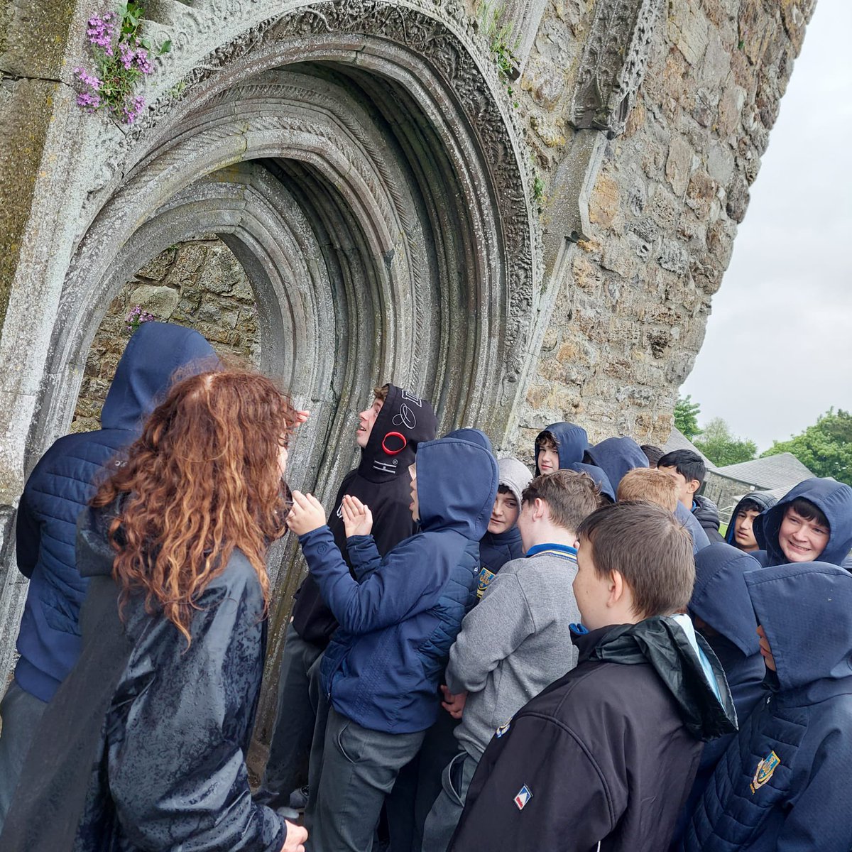 Our 1st Year History students enjoyed an interesting and insightful trip to Clonmacnoise today. #history