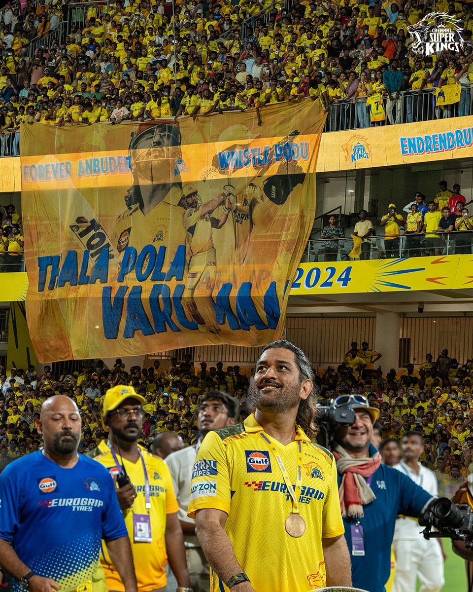 ChennaiIPL's tweet photo. THALA LAND! 🦁💛

#YellorukkumThanks https://t.co/nkh5WsMSaM