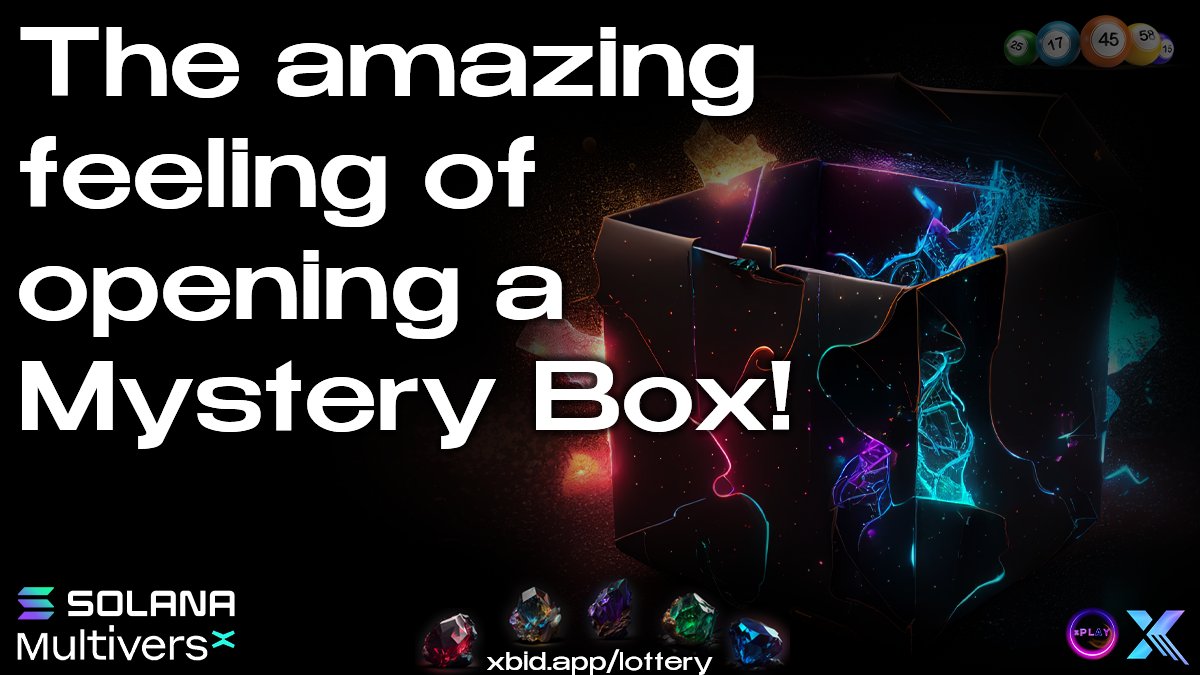 Experience the thrill!

Acquire $XBID from OneDex or xExchange, purchase a KEY on our platform, and unlock a BOX! Claim awesome prizes and more surprises await! Every box holds something special within!

@PulsarTransfer send 100000 MEX to 100 reactions
#MultiversX #Solana #XBID