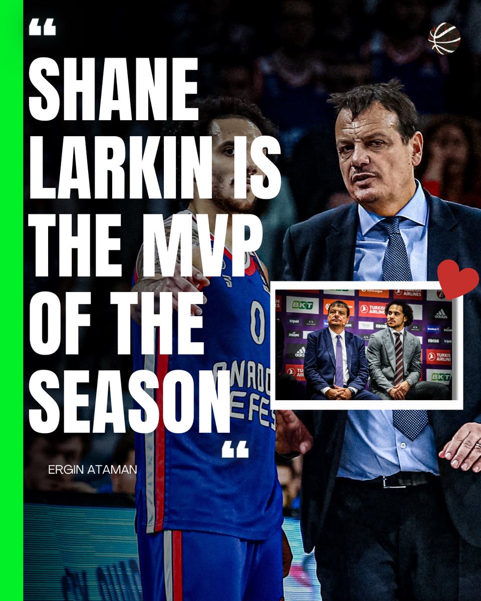 Ergin Ataman said that @shanelarkin must be this year’s MVP👀

#basketballmaniacs #ergin #ataman #shane #larkin #euroleague