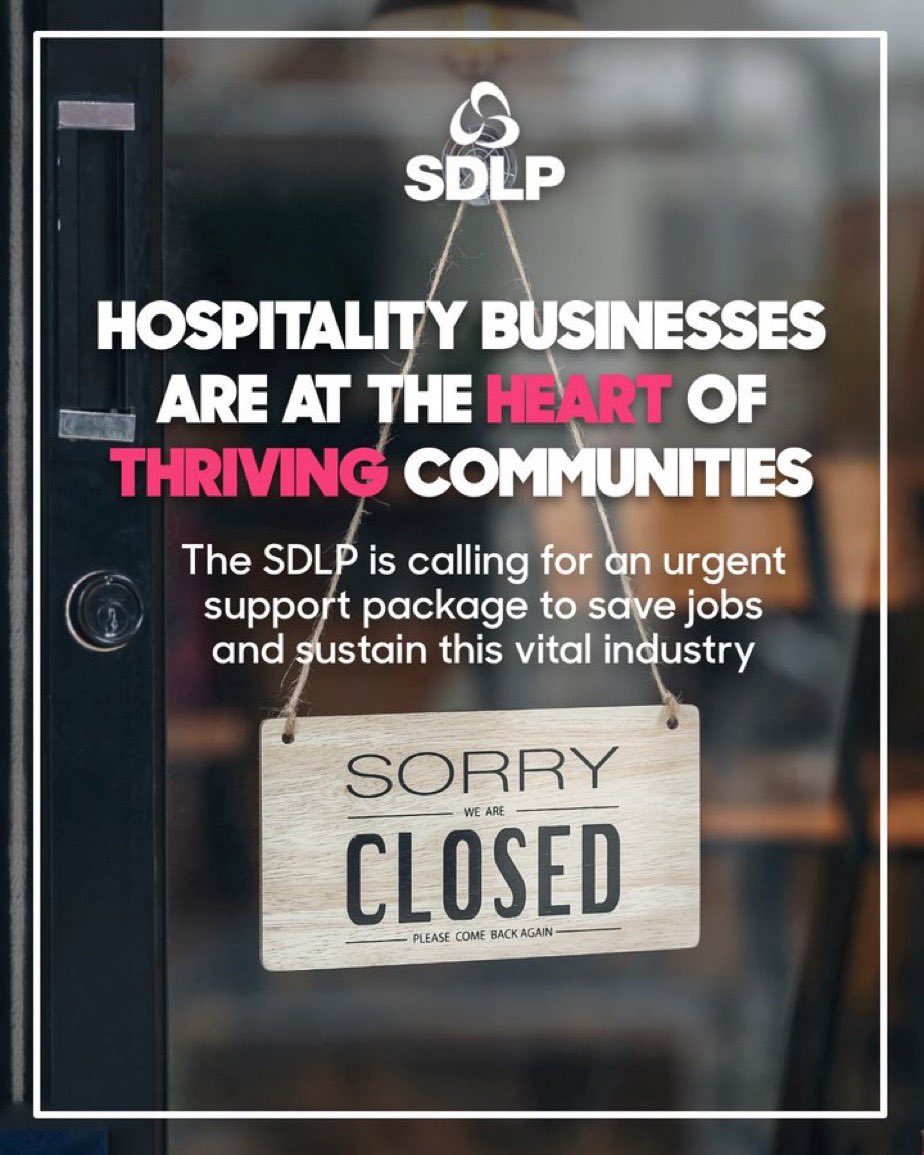 Currently debating what we can do to support hospitality and tourism businesses in our communities @SDLPlive