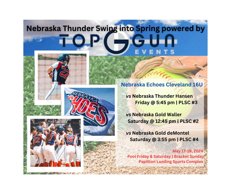 NEEchoes08's tweet photo. We are in the Omaha metro area this weekend.  Come on out and enjoy the action!
#everypitcheveryouteveryinning
#cyao https://t.co/UtDWQapZZx