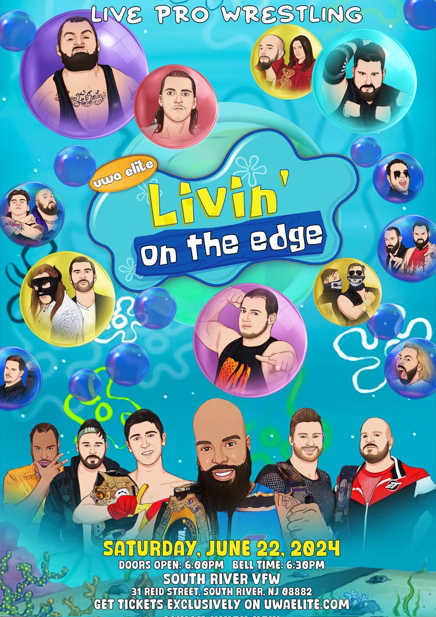 UWA ELITE LIVIN' ON THE EDGE TICKETS NOW ON SALE! UWA Elite returns to South River, NJ on Saturday Night, June 22nd with UWA Elite's Summer Spectacular Livin' On The Edge! Tickets for UWA Elite Livin' On The Edge are available right now exclusively on UWAElite.com!