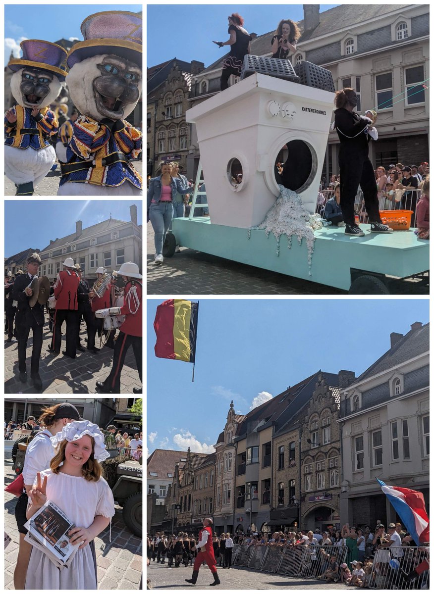 TommiesGuides's tweet image. Just a few highlights from the rather bonkers but lovely carnival that is the triennial #Kattenstoet #CatFest in #Ypres #Ieper @ToerismeIeper @FlandersWW1