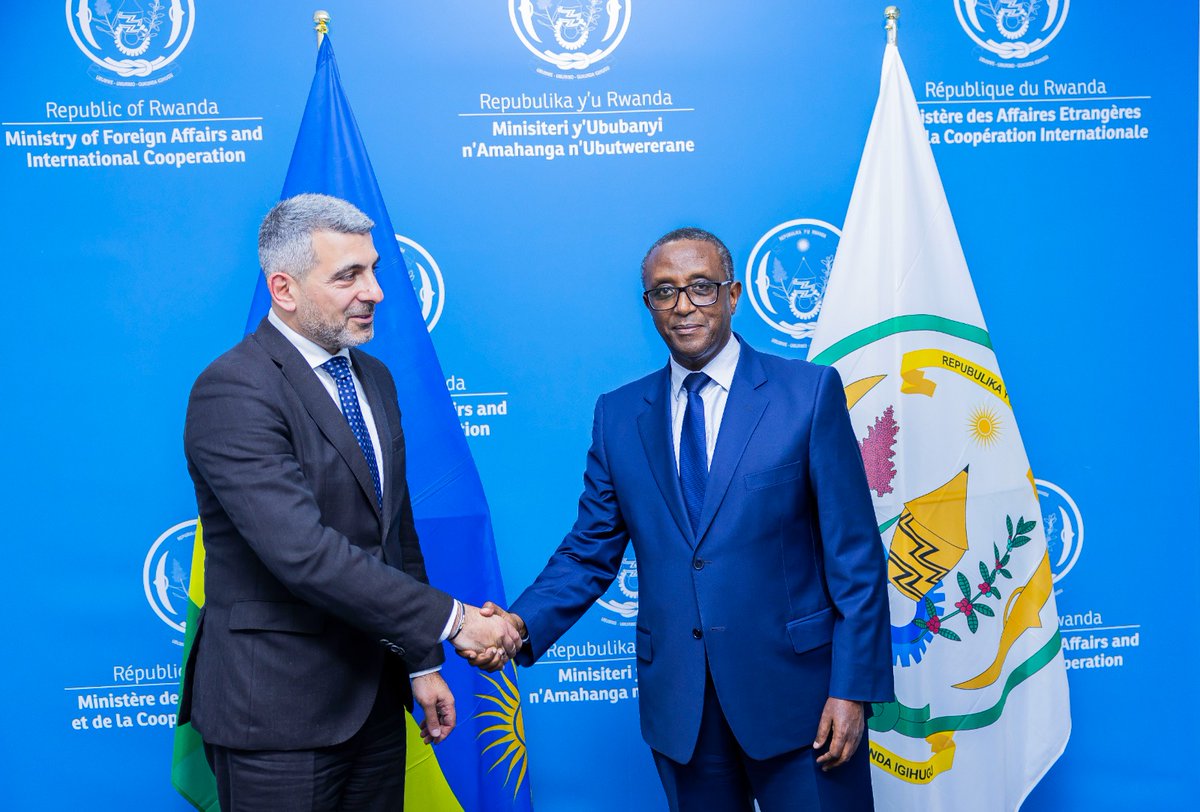 RwandaMFA's tweet image. Minister @Vbiruta met with Mr. Patrick Youssef, International Committee of the Red Cross Regional Director to Africa, who is in Rwanda for a visit. They exchanged on humanitarian matters of common interest and enhancing collaboration between @RwandaGov and @ICRC.