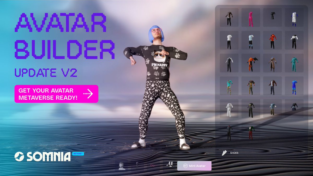 Somnia_Network's tweet photo. 🎭 Get your #Somnia Avatar Metaverse ready 👉 https://t.co/Pfmx9Kv3Jo

The new Avatar Creator can offer More styles, more options, more you. 😎 

☑️Finally you can make a female version

☑️Bring back the lost avatar

☑️Update them to be metaverse ready

Update your avatar or create a fresh one to explore the metaverse in style! 

Learn More 👉 https://t.co/hvlDADLVTi