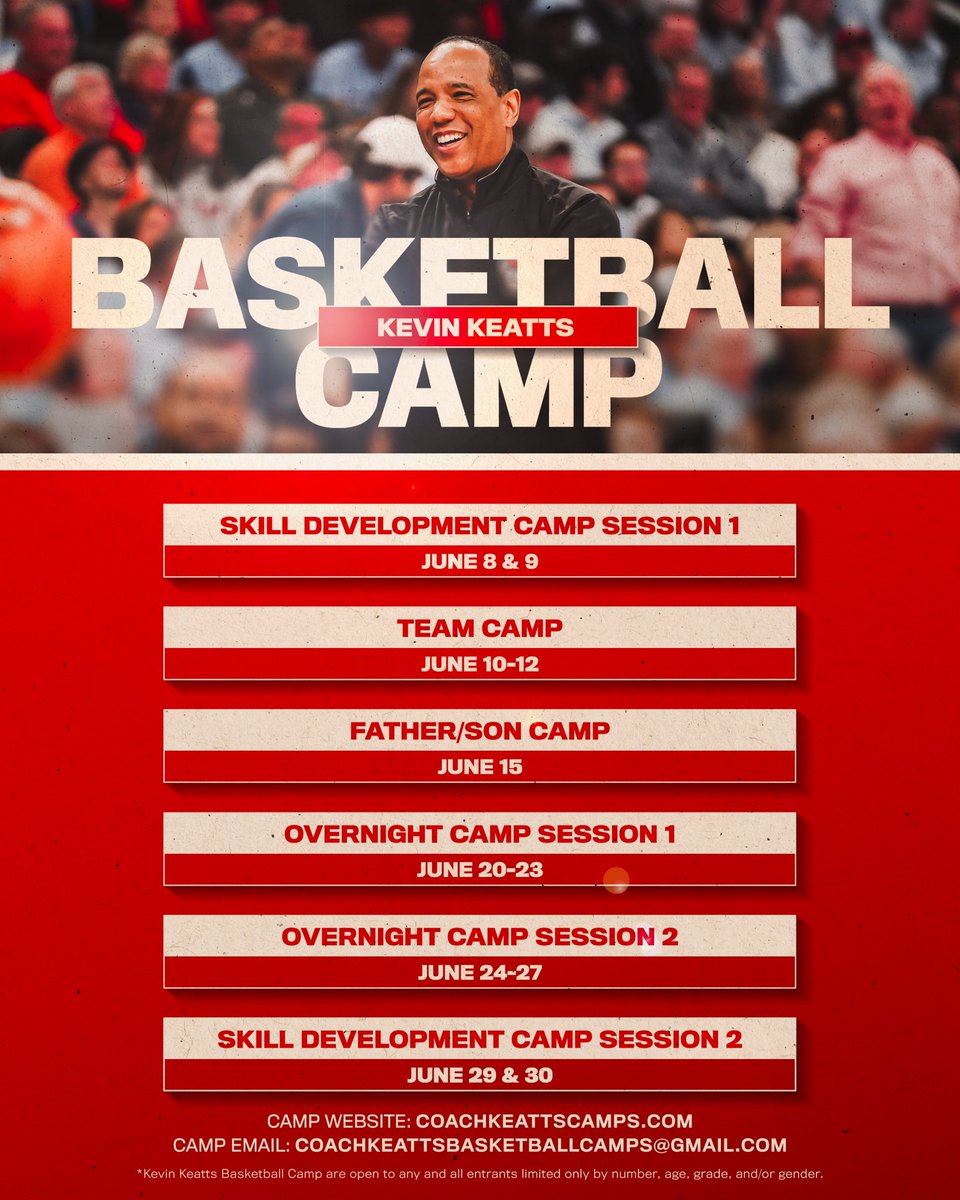 Counting down the days until Camp Szn 🙌 Visit CoachKeattsCamps.com to sign up TODAY!