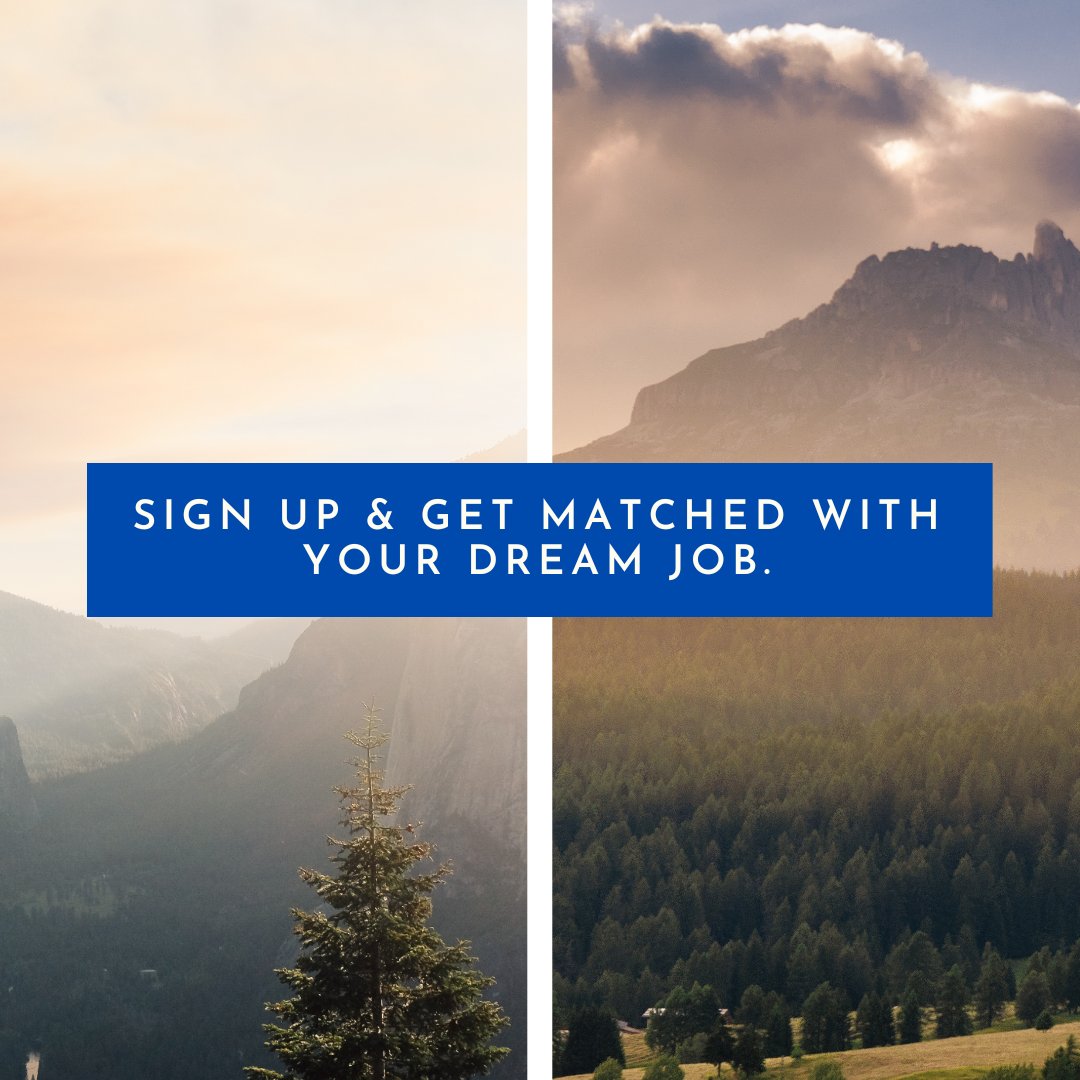 Sign up & get matched with your dream job.