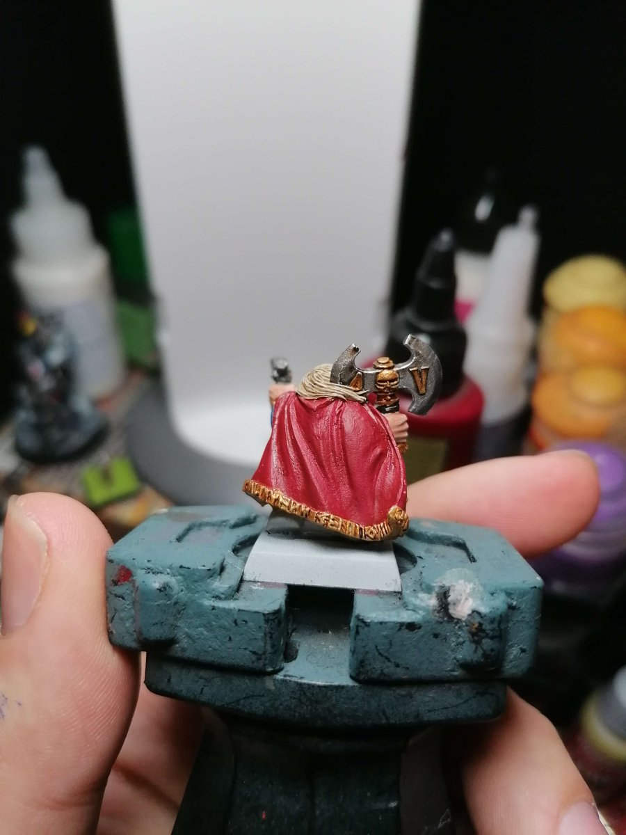 I'm starting to work on more dwarf on another comission #Miniatures #MiniaturePainting #WarhammerCommunity #warhammer #aos #theoldworld #TOW