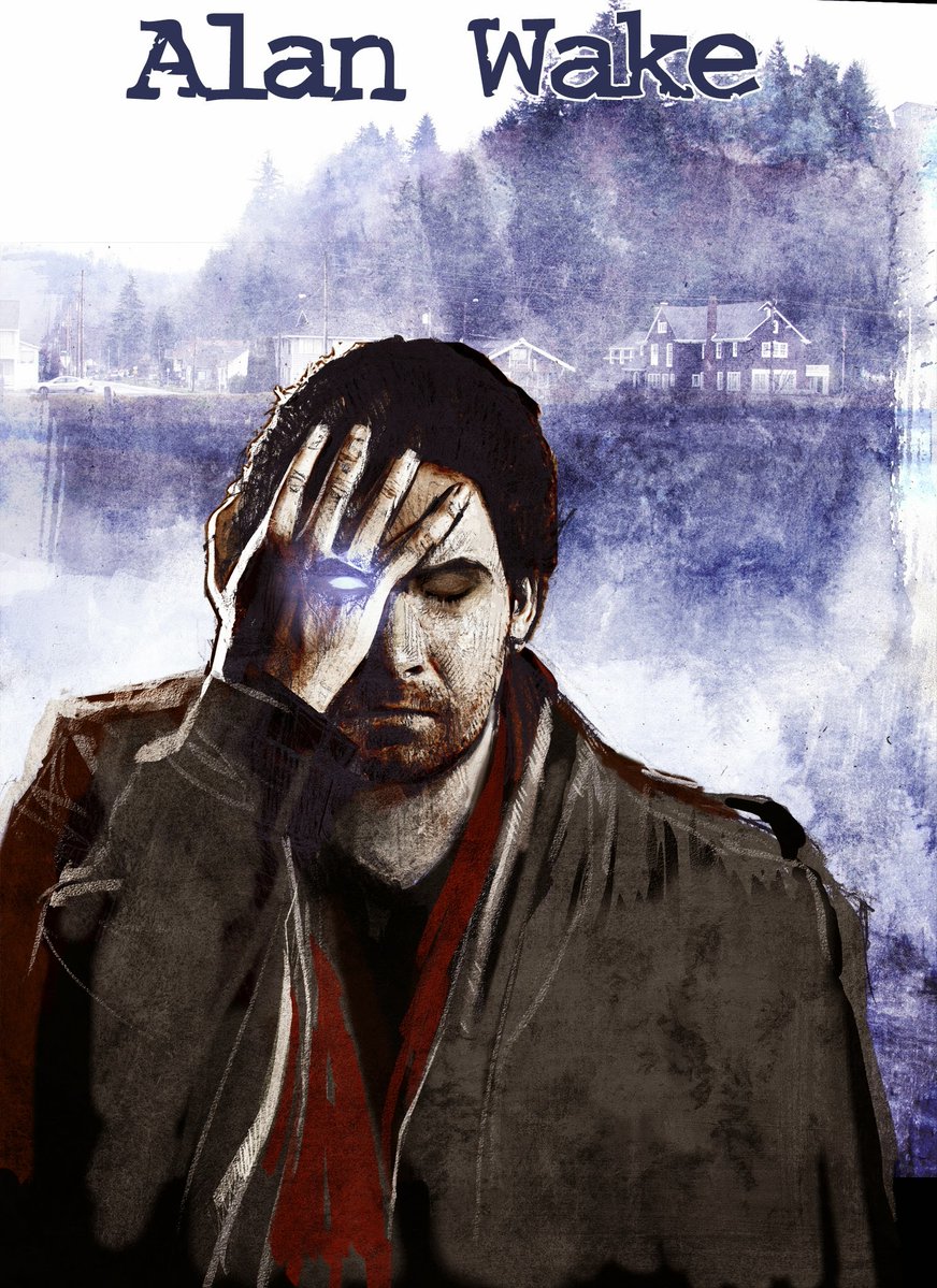 TheSuddenStop's tweet photo. Getting the lead character right can take a lot of iterations. To celebrate 14 years since the launch of the game, let's take a look back at some of those first explorations of the character. #AW14 #AlanWake https://t.co/lESt3HQQin