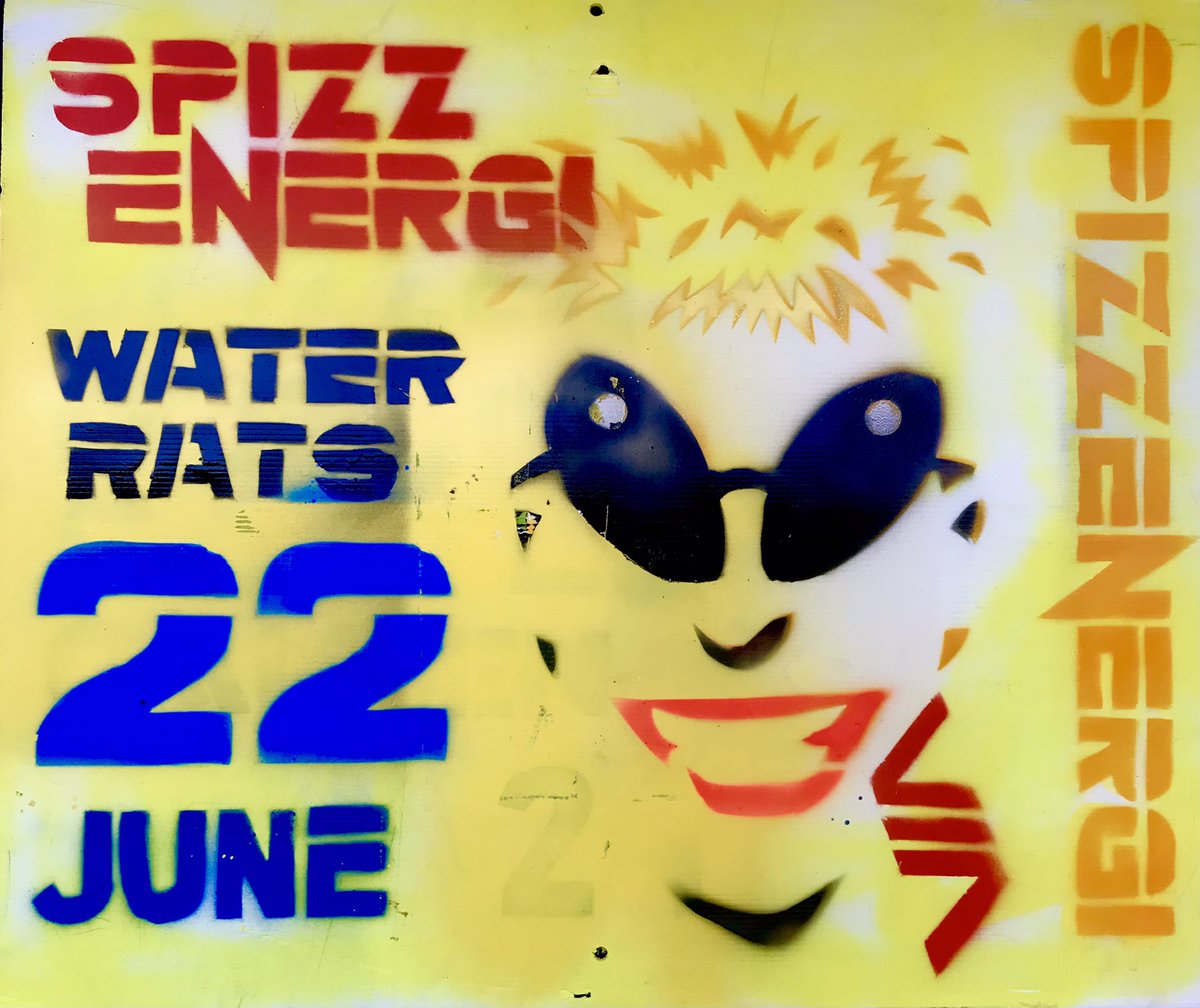 spizzenergi's tweet photo. First DIY #Spizzart poster made for the streets #streetart for The #SPIZZENERGI Annual Summer Party June 22nd at our new location at The Water Rats Kings X tune in to #SpizzFM Weds 4:30pm on @ResonanceFM 104.4fm in London & https://t.co/dCIUsGmbpw https://t.co/ZxTYfitXNL