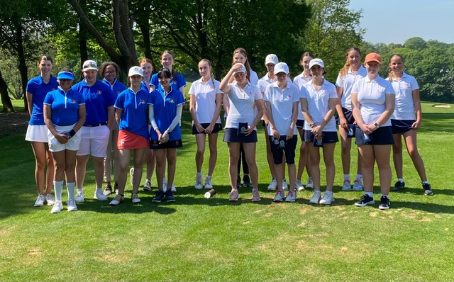 Well done to the U18 Junior Girls Squad who played at @highgategolf yesterday Vs @herts_golf Girls Squad. Wonderful hospitality from the host club and fine opposition from our friends over the border in Hertfordshire On this occasion we managed to sneak it 5 -3 Good to have
