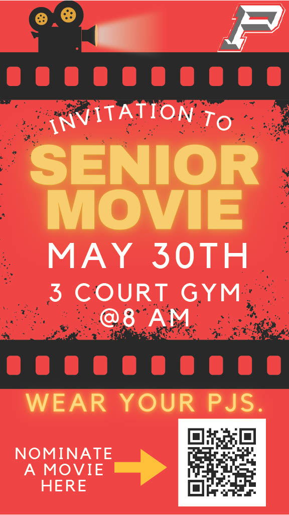 sphsdbacknation's tweet image. SENIOR MOVIE TIME! Pioneer seniors, we will see you bright and early. #lasts