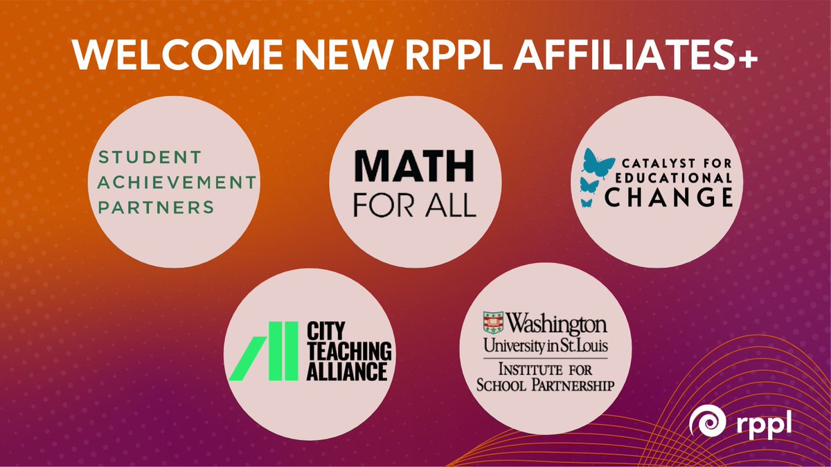 RPPL is thrilled to announce that 14 RPPL affiliates moved up in our levels of engagement and became affiliate+ organizations! We’re excited to introduce these organizations this week, starting with five of our newest affiliates+: 🧵