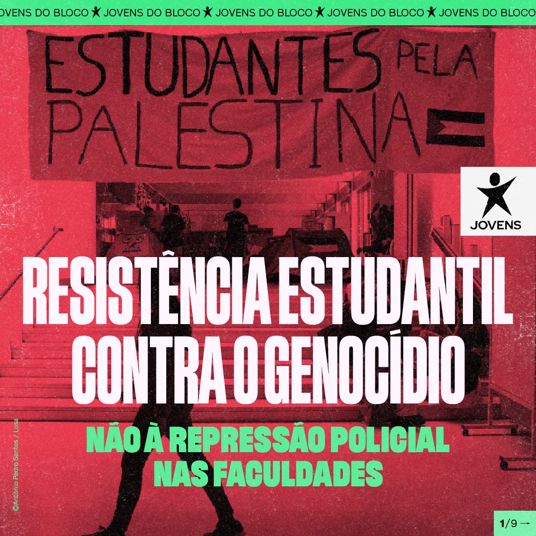 Resistência estudantil contra o genocídio! Não à repressão policial nas faculdades!