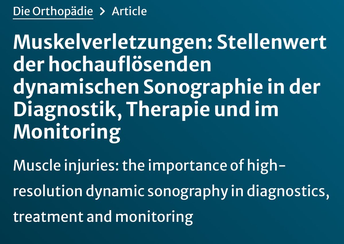 Out Now - thanks to @Rheumatology @kniechirurgie_bern - open access: link.springer.com/article/10.100…