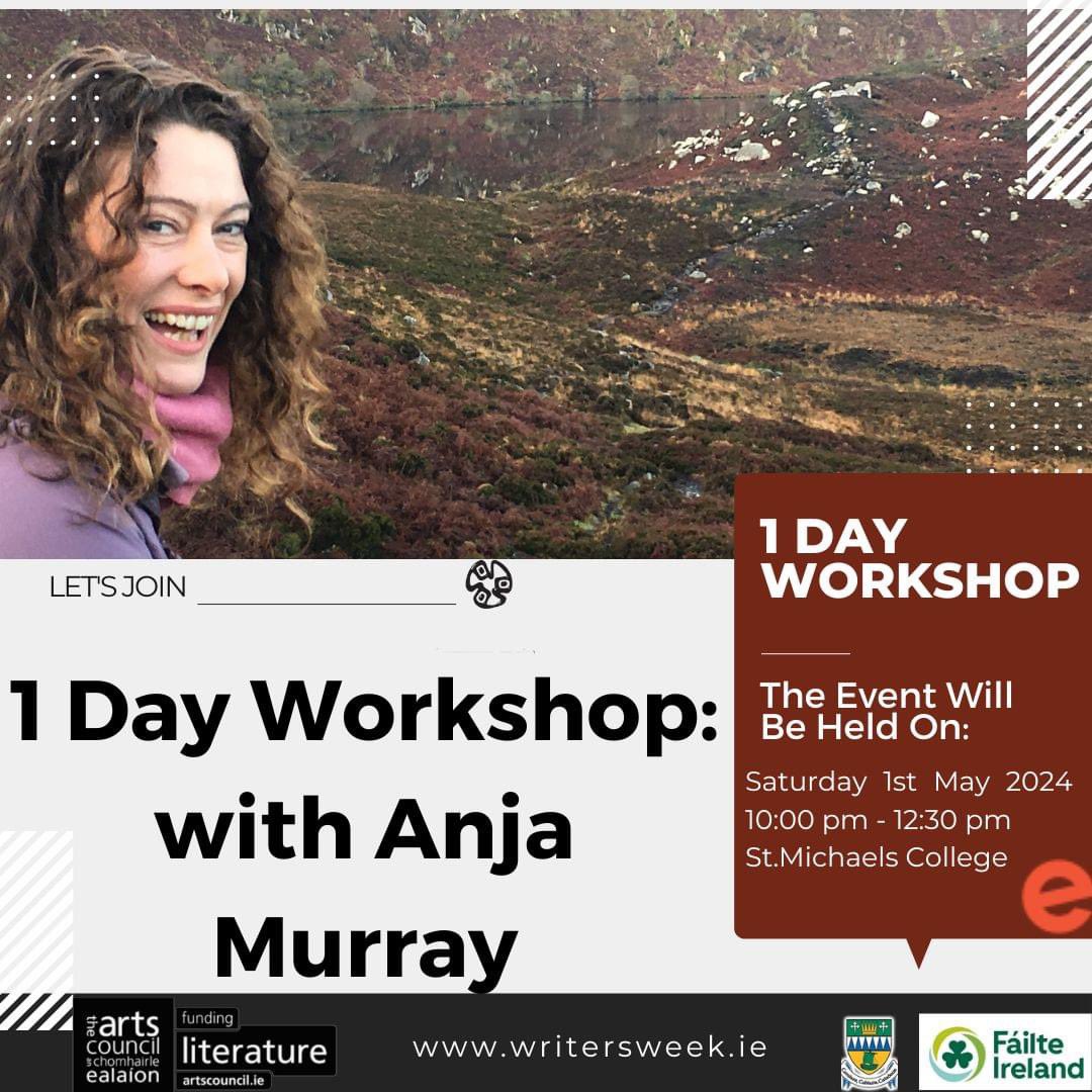 Dive into the craft of writing with acclaimed author Anja Marray in our exclusive workshop on June 1st from 10 am to 12:30 Don't miss out on this opportunity to elevate your writing skills! #ArtsCouncilSupported #failteireland #kerrycountycouncil writersweek.ie/programme/