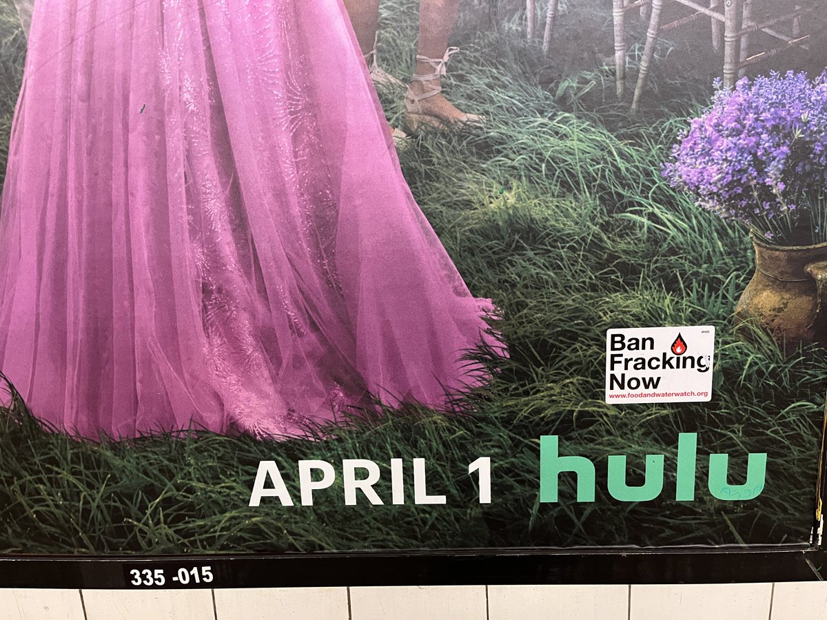 EricWeltman's tweet image. A huge hug for ⁦@hulu⁩ for supporting #BanFrackingNow!