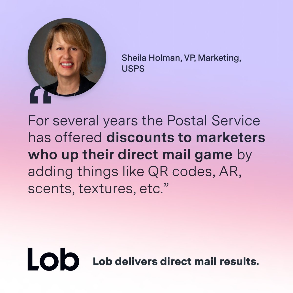 Take a risk and enjoy the payoff of discounts and savings on your #directmail #marketing campaigns! Have you ever tested out different textures or even scents on your mail? Learn more about the promotions available through @USPS in our recent webinar: lob.com/events/usps-an…