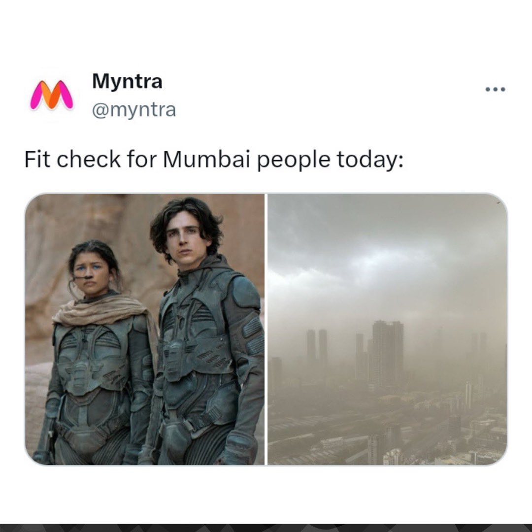 Brands come out in full force for creatives when Mumbai rain hits!

1/9 👇

#MarketingMind #MomentMarketing #MumbaiRains