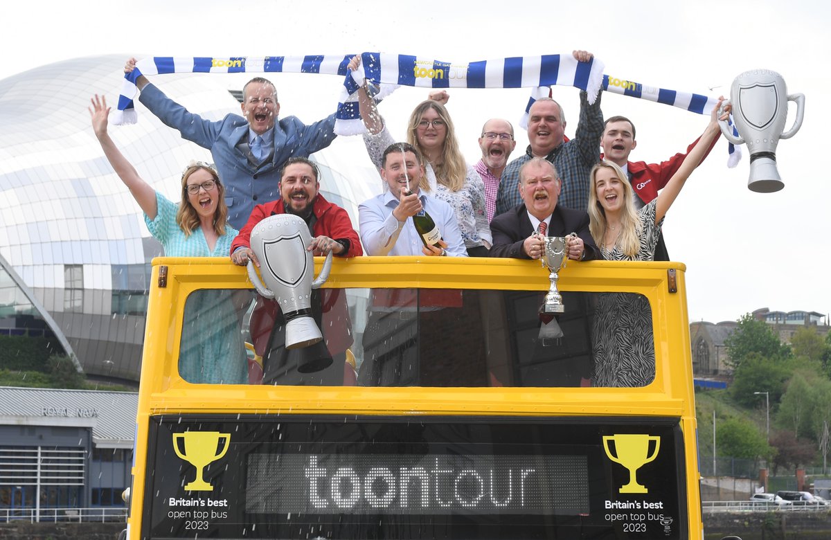 After taking the ‘UK’s Best Open Top Bus’ title for our Toon Tour, we couldn't think of a better way to get the team together and remind everyone that we ended the season, up there, top of the league! 🏆

To celebrate our success, we’re offering all visitors a 20% discount off