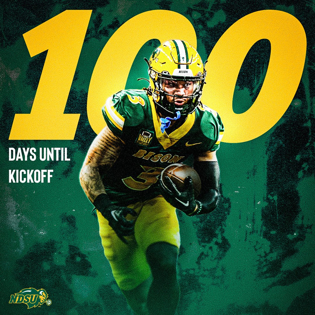 100 days until the Bison are back in action, but who's counting? 😏