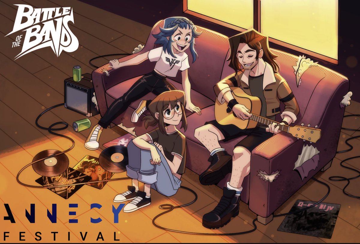 ❗️I’ll be at ANNECY again this year❗️ we have a brand new deck for <a href="/BotbCartoon/">Battle of the Bands</a> as well, I’m announcing a new show (an established IP) while we are there too! 🇫🇷🇸🇪🇦🇺

Gonna be rocking out, seeing people, meetings &amp; drinking wine! Come hang🤘✨
#animation #2danimation #annecy