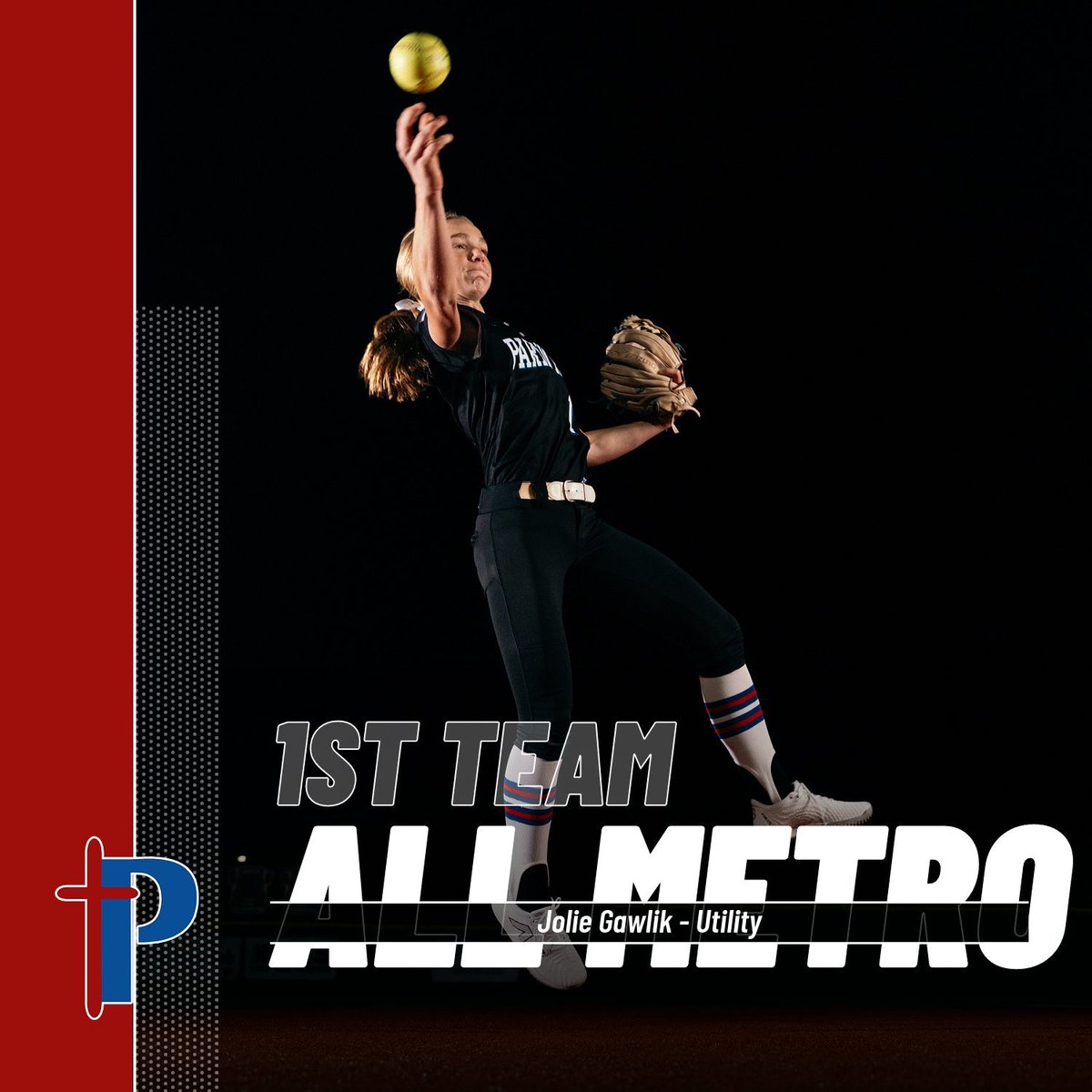PbsSoftball's tweet photo. So very proud of these ladies for earning All-Metro honors. Hard work pays off…great job ladies!

Haley Lindsay - 1st Team Outfielder
Jolie Gawlik - 1st Team Utility
Avah Cavaness - 2nd Team Utility
Madison Mackson - 2nd Team Catcher https://t.co/3r7IwkgnPR