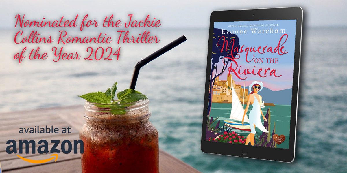 One week to go before the awards. Masquerade on the Riviera Romantic suspense in the sun. shorturl.at/foxO6