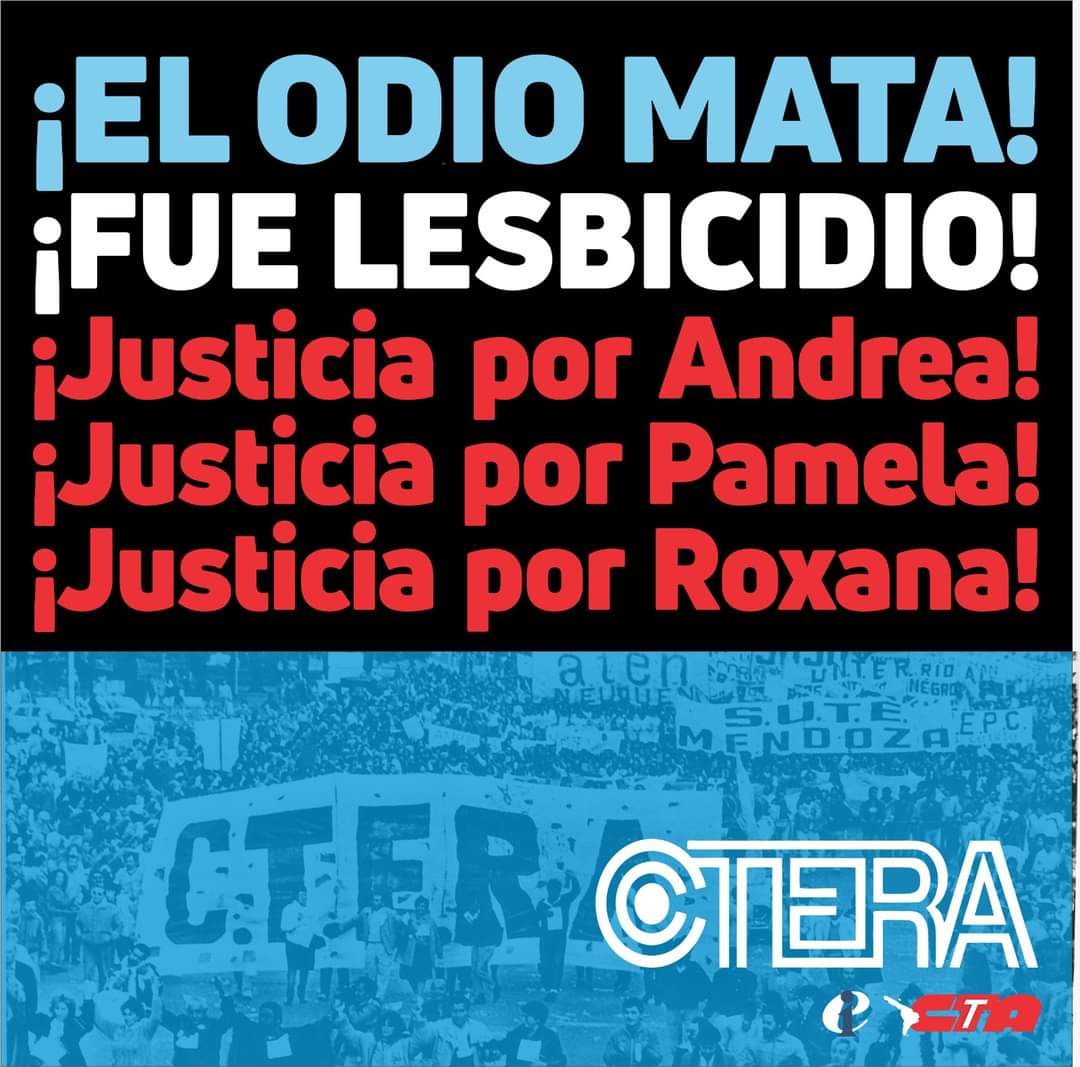 cteracta's tweet photo. ¡El Odio Mata!
El atentado lesboodiante nos pone en alerta para exigir justicia. El ataque es consecuencia de los discursos que los referentes de extrema derecha promueven, estigmatizando y justificando la violencia hacia el colectivo LGTBIQ+.
Comunicado👇
https://t.co/M8oXASQmWJ https://t.co/xfcwDCs7JI