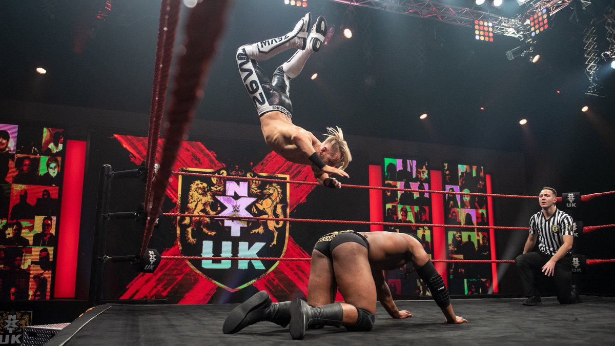 May 13, 2021: At the BT Sport Studios, @MandrewsJunior used his aerial offense to defeat the powerful @LeviMuir in singles competition. #NXTUK 📸 WWE