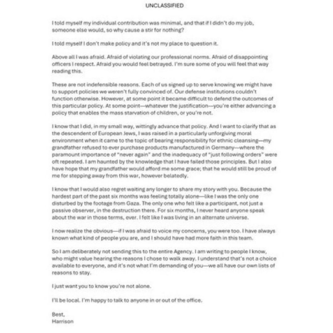 ifamericansknew's tweet photo. U.S. Army Major Harrison Mann resigns over "unqualified" U.S. support for Israel, which has “enabled and empowered” the killing of Palestinian civilians.
https://t.co/JAjteMNZ59
#HarrisonMann #USArmy #ArmyMajor #ArmyVet #Team https://t.co/b1RPWsxbxC