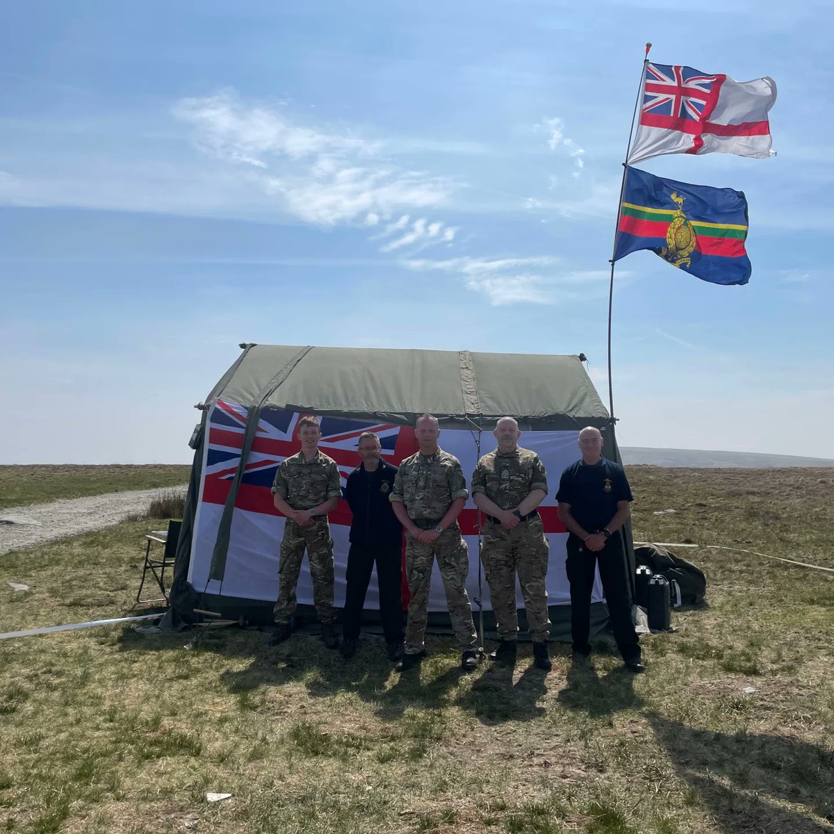 Musician Glendinning, supporting the annual “Ten Tors Challenge” held across @dartmoornpa ⛰️ 2800 young people work in teams to navigate over @DartmoorDevon whilst being self-sufficient over the weekend. ⛺️ @stjohnambulance #TenTors2024 #teamwork #military #itstheclimb