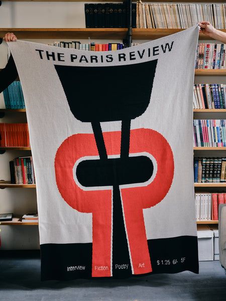 Our new knit blanket is a rendition of the cover of the Spring 1969 issue of the Review, which features the bold geometries of the artist Jean Dewasne. buff.ly/3QBZRlB