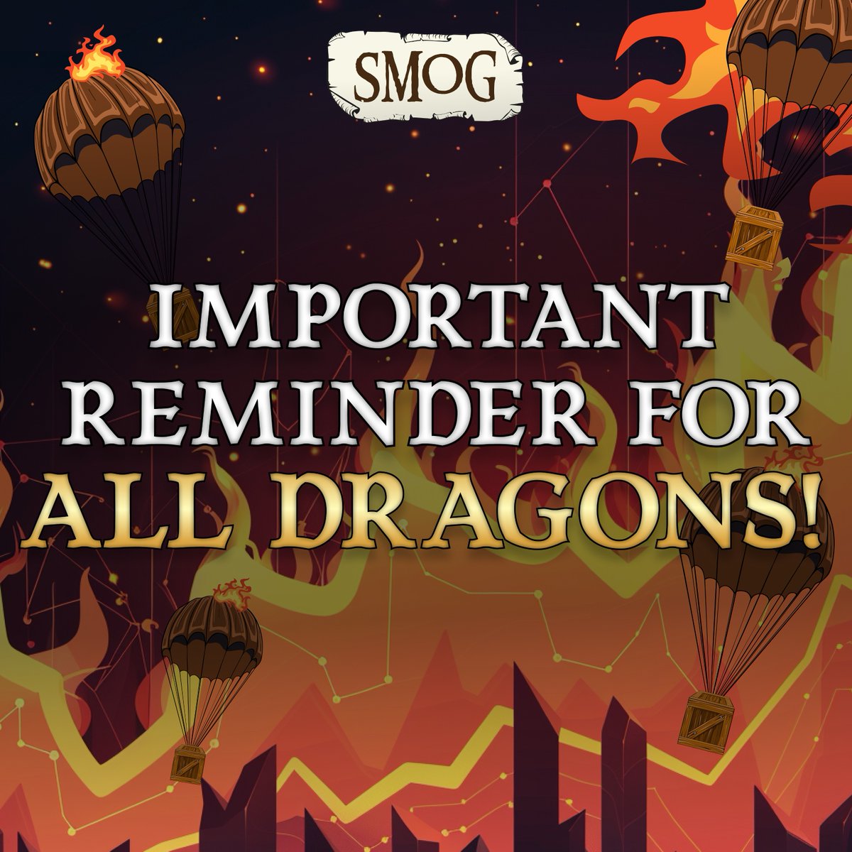 Important reminder for all #Dragons! 🚨

#SMOG won't slide into your DMs - unless you're famous! 

👀 Keep an eye out and avoid all those fake support accounts!

Just stick to our official profile. ✅

The more you #Trade $SMOG, the more XP you'll get! 🎮

bit.ly/SmogAirdrop