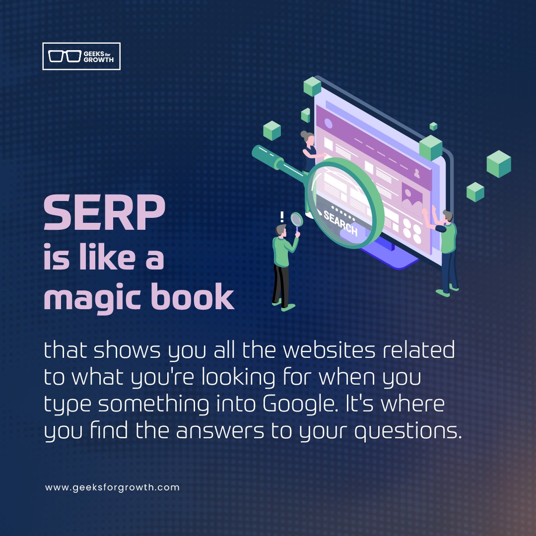 GeeksforGrowth's tweet image. 🔍 Ever wondered how Google conjures up the perfect results? SERP is like a mystical book revealing all the answers to your queries. SERP also helps you explore a world of organic and paid results, guiding you to the information you seek. #SERP #SearchEngineMagic #GeeksForGrowth
