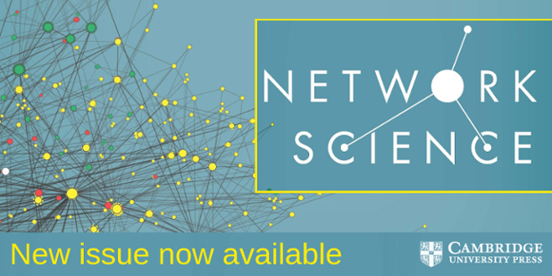 New issue of Network Science now available
📚  cup.org/3UXt3am