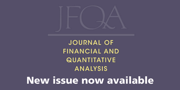 New issue of JFQA now available 📚 cup.org/3QLjZCL