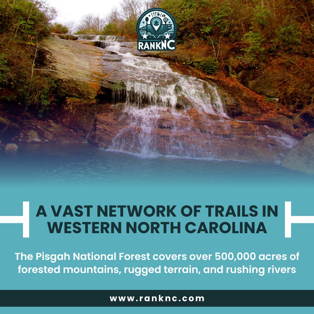 rank_nc's tweet photo. The Pisgah National Forest covers over 500,000 acres of forested mountains, rugged terrain, and rushing rivers.

https://t.co/rRJqalKhlA

#RankNC #explorenc #ncadventures #discovercarolina #nchiddengems #nctravels #visitnc #nchiking #ncoutdoors #nccamping #ncmountainbiking https://t.co/3s9NVjmN88