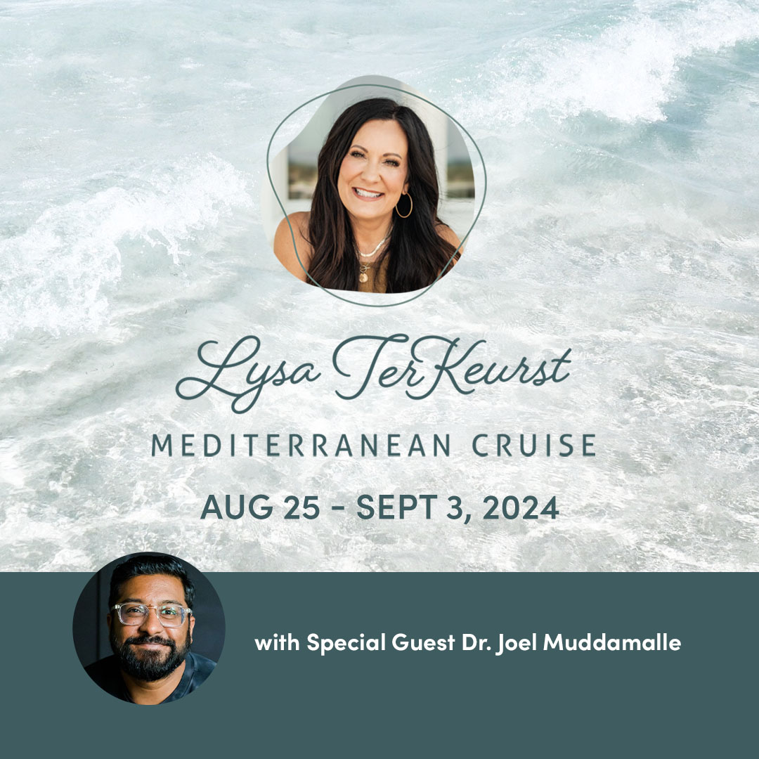 LysaTerKeurst's tweet photo. This summer we’re cruising the Mediterranean with @lifewaywomen and visiting ancient biblical places. And my friends, Joel @muddamalle, @meredithbrock and @mackbrock are joining and we want you there too! Get your spot here: https://t.co/d9fg5asK3t https://t.co/Uw1MHbXL31
