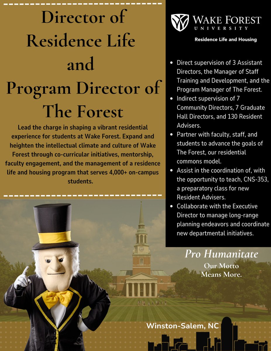 WFU Residence Life and Housing tweet media