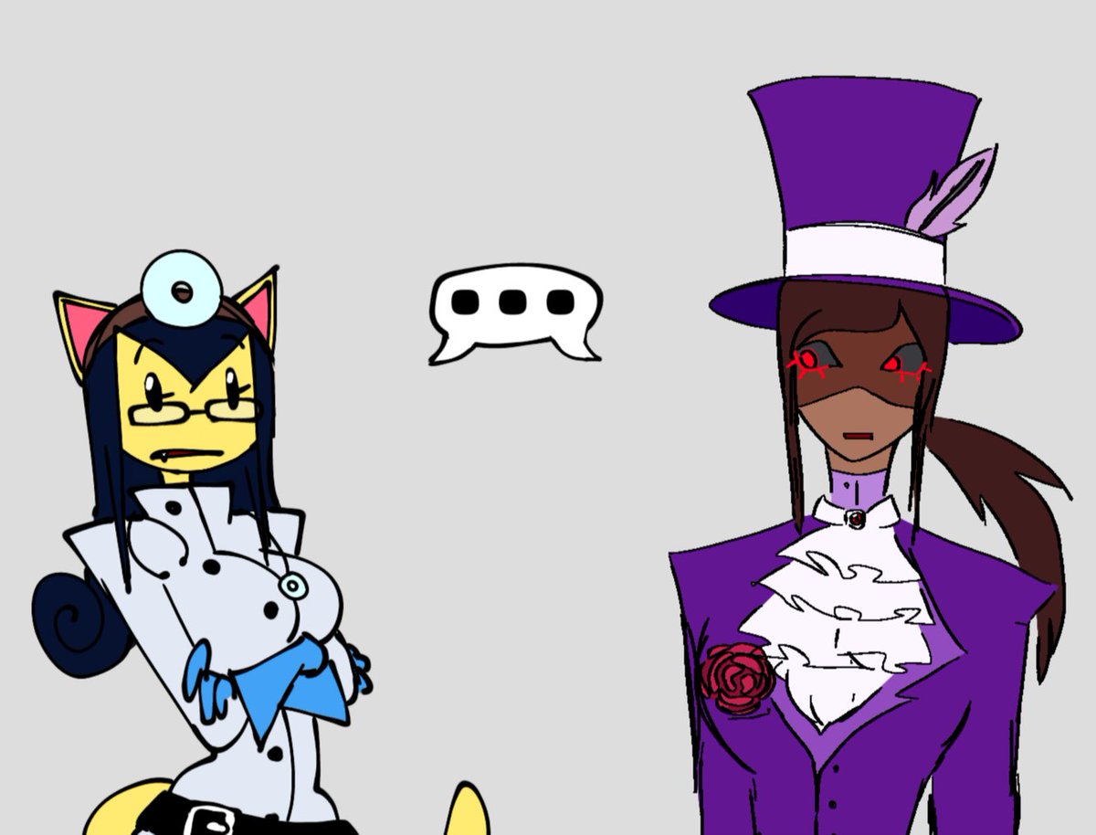ItsPinkPoky's tweet photo. They have so much in common! (This is obviously for the laughs)

#Regretevator #Regretevatorart #DrRetro #Mach #Retrohammer #DrRetroxMach #regretevatorroblox #fanart https://t.co/LjitciHdEz