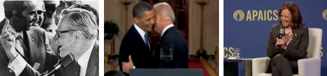 Until @VP dropped the F-bomb today the closest analogues were Vice President Nelson Rockefeller extending a middle finger to hecklers in Binghamton in 1976; and Vice President @JoeBiden stage-whispering to President @BarackObama, in 2010, that Obamacare was a 'big f***ing deal.'