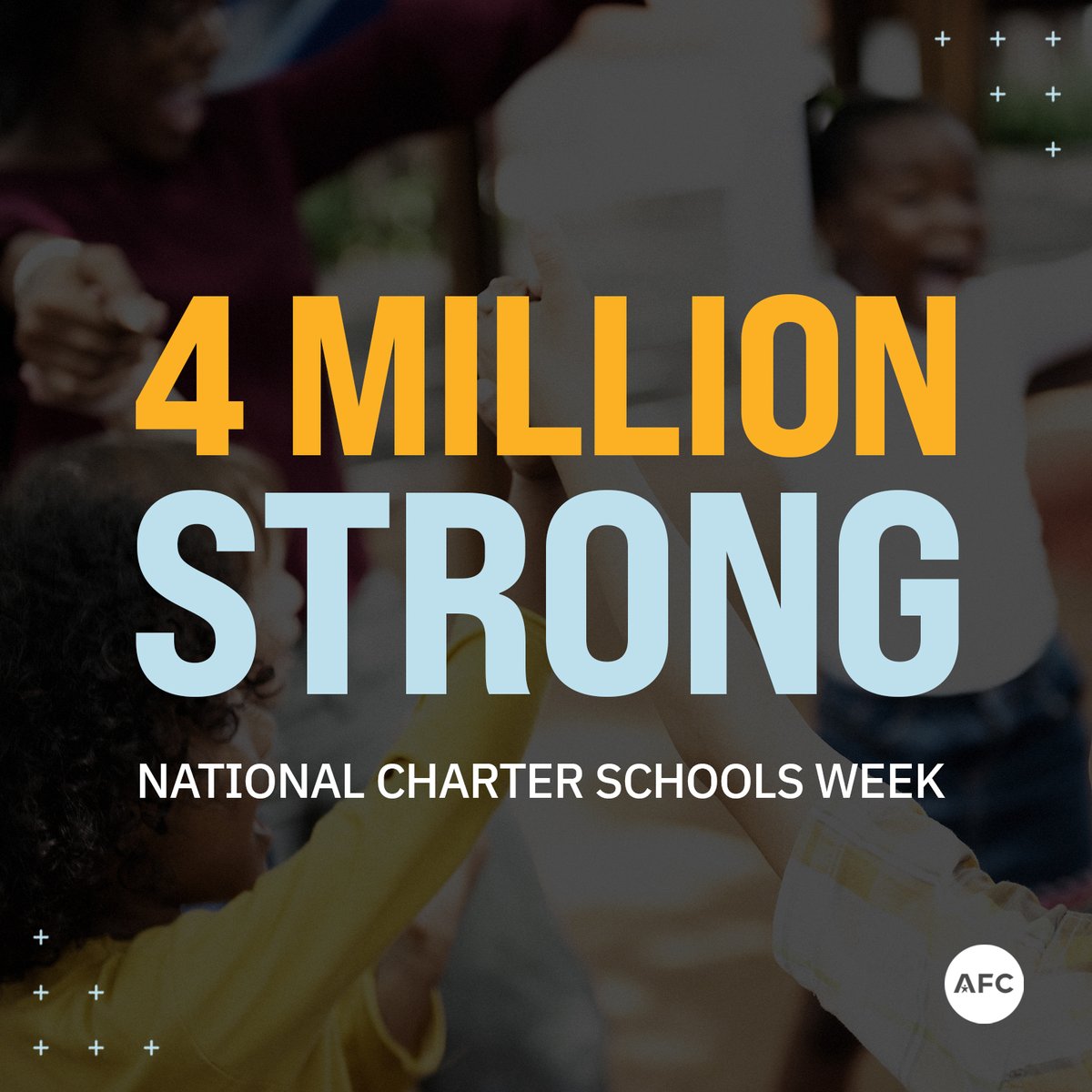 Join AFC in celebrating National #CharterSchoolsWeek 2024! We're grateful that nearly 4M students have access to this school choice option at over 8,000 charter schools. #WeAreCharter #SchoolChoice #SchoolChoiceNow @charteralliance