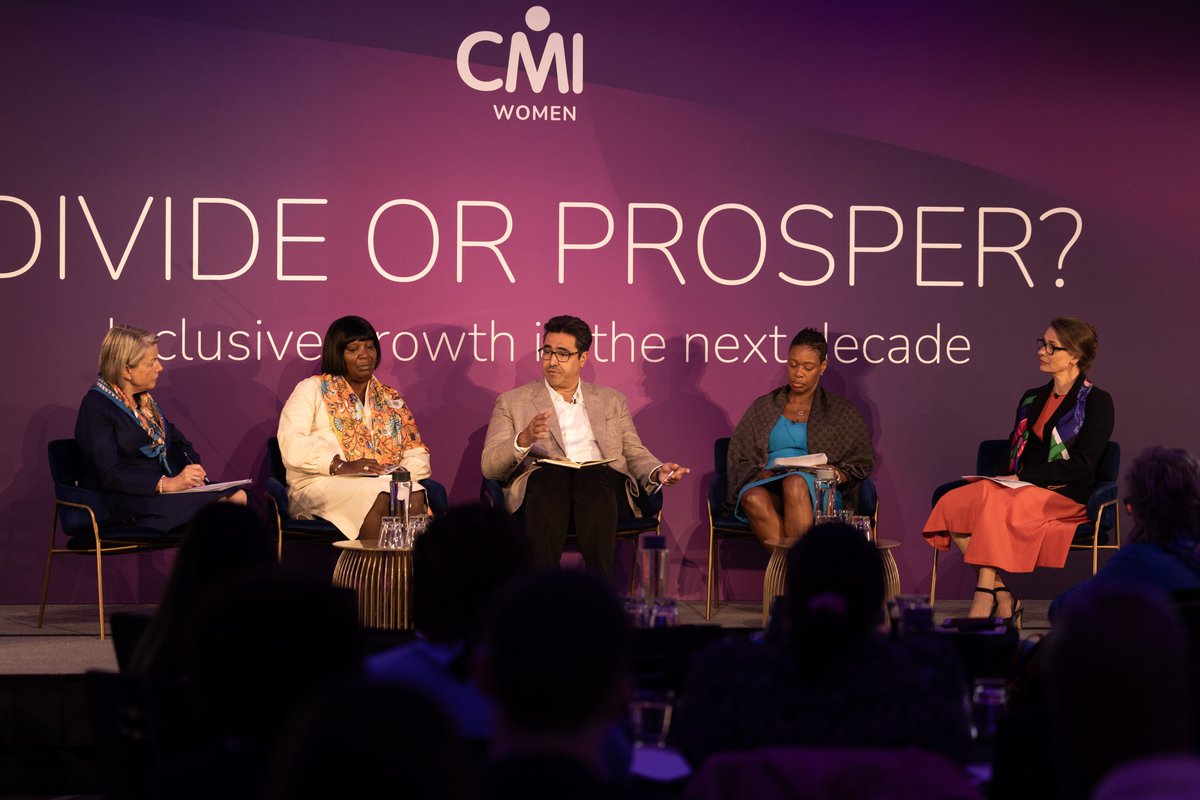 Last week, we hosted our third #CMIWomenConference, 'Divide or Prosper? Inclusive Growth in the Next Decade’, to explore practical strategies for closing gender gaps and championing inclusive management practices.

Thank you to all who attended, our speakers and the CMI team 🙌