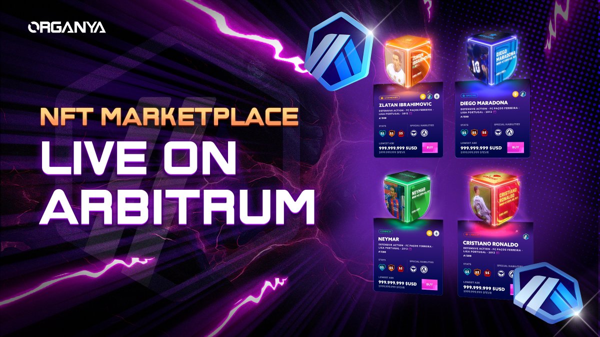 Our NFT Marketplace is live on the @Arbitrum chain 🔥 

Now, players can buy and sell their moments on the fastest, cheapest and most Web3 gaming-oriented chain of all! 

Make sure you start polishing your decks, as you will need them very soon 👀 

Try it now 👇